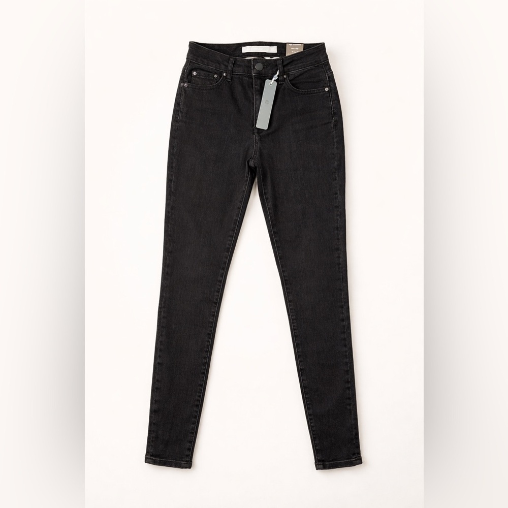 Tractr High Rise Skinny Jeans Black NWT Slim Fit Stretch Denim 0/25